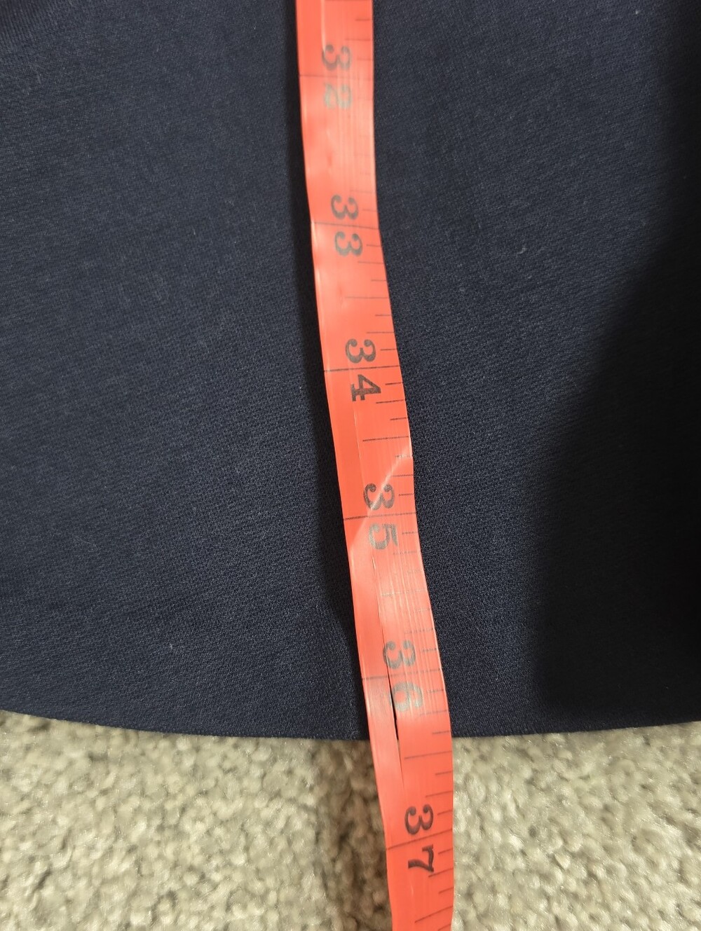 Eliza J. Sleeveless Navy Fit-and-Flare Dress with Pink Band - Picture 6 of 9
